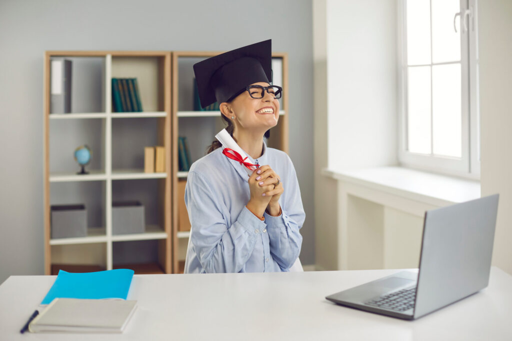 An overly excited new grad who just got hired.